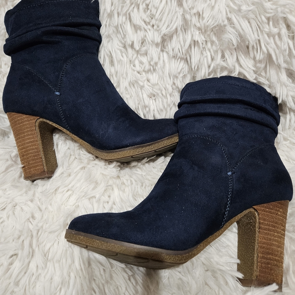 Suede heel‎ boots